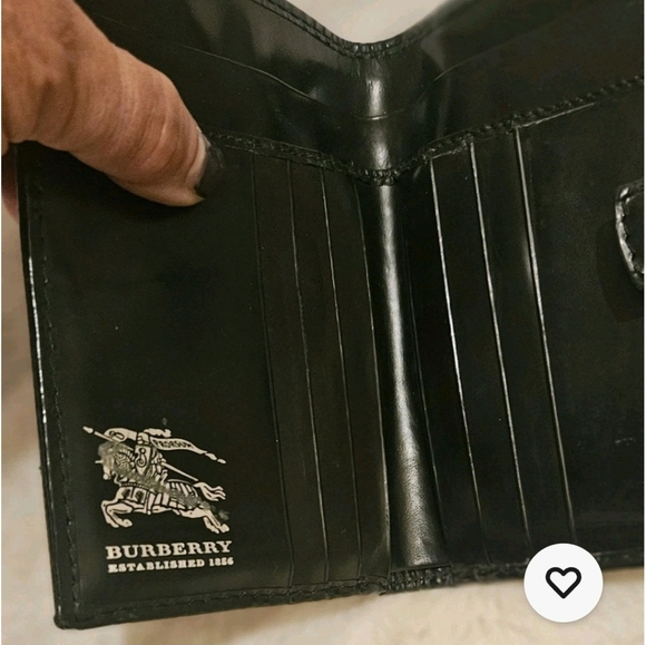 Burberry Nova Check Three -Fold Wallet Beige Iconic Check Pattern Leather Italy - Picture 5 of 5